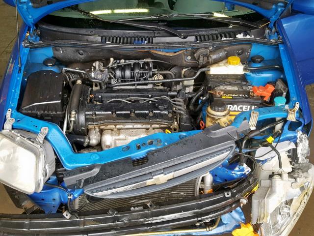 KL1TD52625B466340 - 2005 CHEVROLET AVEO BASE ლურჯი ფოტო 7