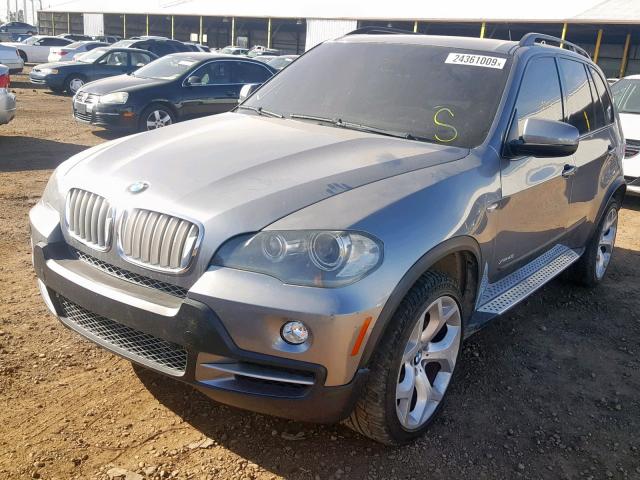 5UXFE83549L171961 - 2009 BMW X5 XDRIVE4 GRAY photo 2