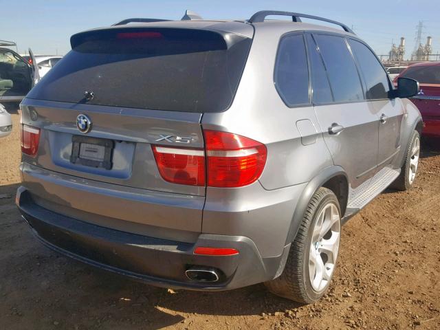 5UXFE83549L171961 - 2009 BMW X5 XDRIVE4 GRAY photo 4