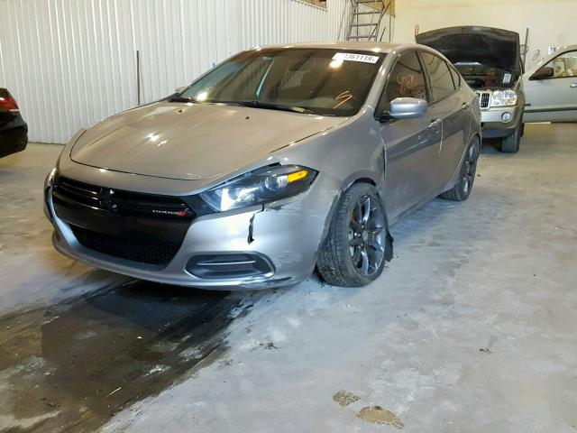 1C3CDFAA9GD578634 - 2016 DODGE DART SE GRAY photo 2