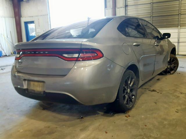 1C3CDFAA9GD578634 - 2016 DODGE DART SE GRAY photo 4