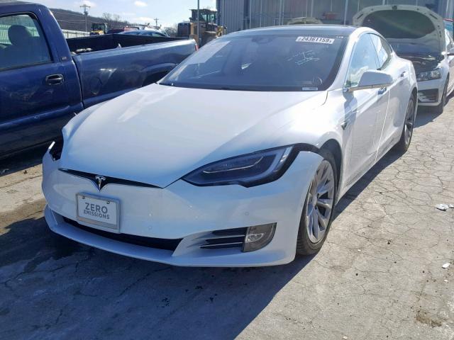 5YJSA1E19GF155400 - 2016 TESLA MODEL S WHITE photo 2