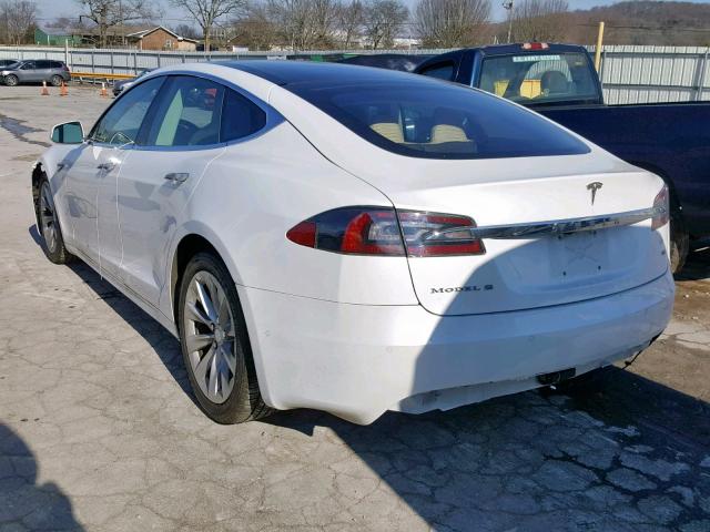 5YJSA1E19GF155400 - 2016 TESLA MODEL S WHITE photo 3