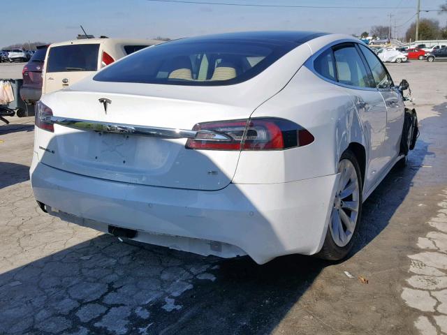 5YJSA1E19GF155400 - 2016 TESLA MODEL S WHITE photo 4