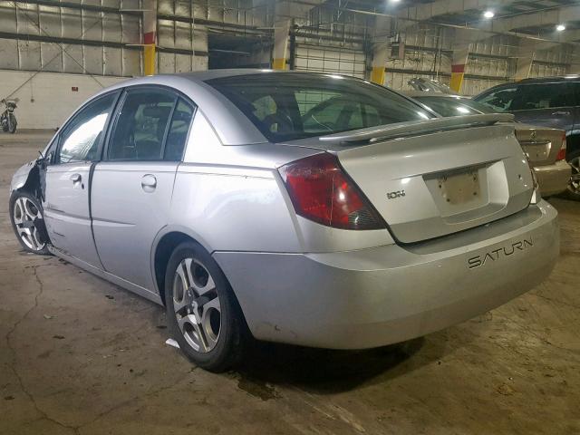 1G8AL52F73Z154306 - 2003 SATURN ION LEVEL SILVER photo 3