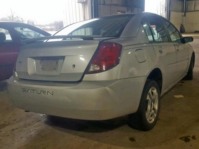 1G8AL52F73Z154306 - 2003 SATURN ION LEVEL SILVER photo 4