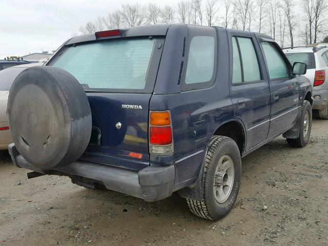 4S6CY58V5R4405461 - 1994 HONDA PASSPORT E BLUE photo 4