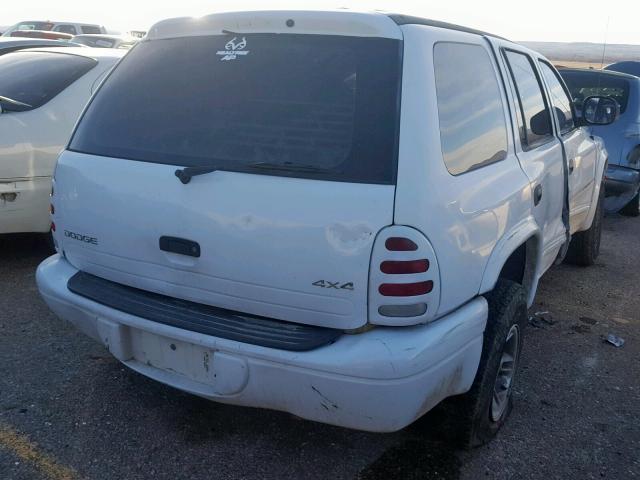 1B4HS28Y0XF667481 - 1999 DODGE DURANGO WHITE photo 4