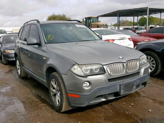 WBXPC93409WJ28163 - 2009 BMW X3 XDRIVE3 GRAY photo 1