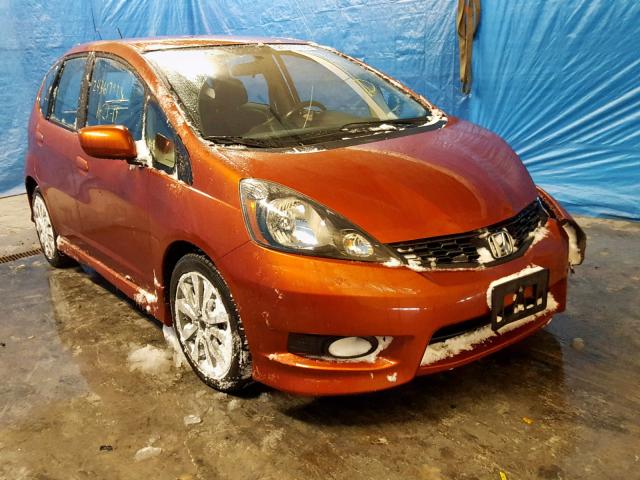 JHMGE8G57CC014978 - 2012 HONDA FIT SPORT ORANGE photo 1