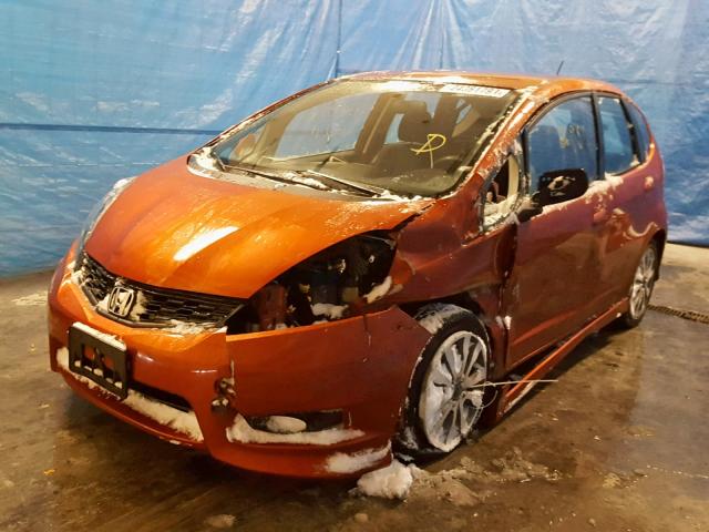 JHMGE8G57CC014978 - 2012 HONDA FIT SPORT ORANGE photo 2