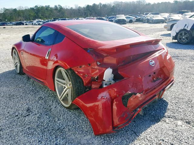 JN1AZ4EH1BM552492 - 2011 NISSAN 370Z BASE RED photo 3