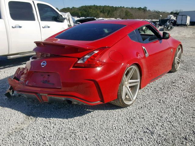 JN1AZ4EH1BM552492 - 2011 NISSAN 370Z BASE RED photo 4