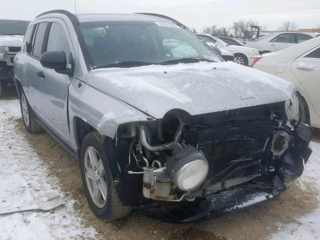 1J8FT47W27D227107 - 2007 JEEP COMPASS SILVER photo 1