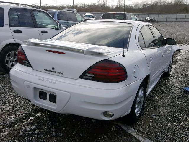 1G2NF52E94M689131 - 2004 PONTIAC GRAND AM S WHITE photo 4