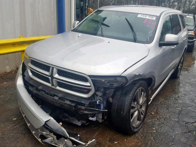 1C4RDHAG1DC647470 - 2013 DODGE DURANGO SX SILVER photo 2