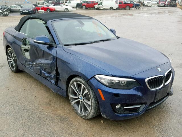 WBA2K9C31HV647449 - 2017 BMW 230I BLUE photo 1