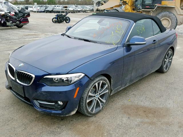 WBA2K9C31HV647449 - 2017 BMW 230I BLUE photo 2