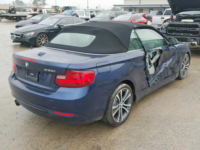 WBA2K9C31HV647449 - 2017 BMW 230I BLUE photo 4