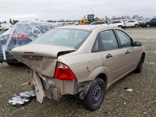 1FAFP34N06W155950 - 2006 FORD FOCUS ZX4 TAN photo 4