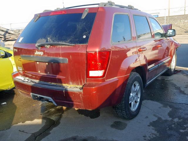 1J8GR48K17C585724 - 2007 JEEP GRAND CHER BURGUNDY photo 4