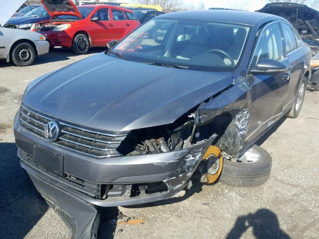 1VWAT7A33GC052807 - 2016 VOLKSWAGEN PASSAT S CHARCOAL photo 2