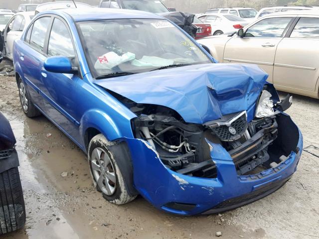 KNADH4A35A6635379 - 2010 KIA RIO LX BLUE photo 1