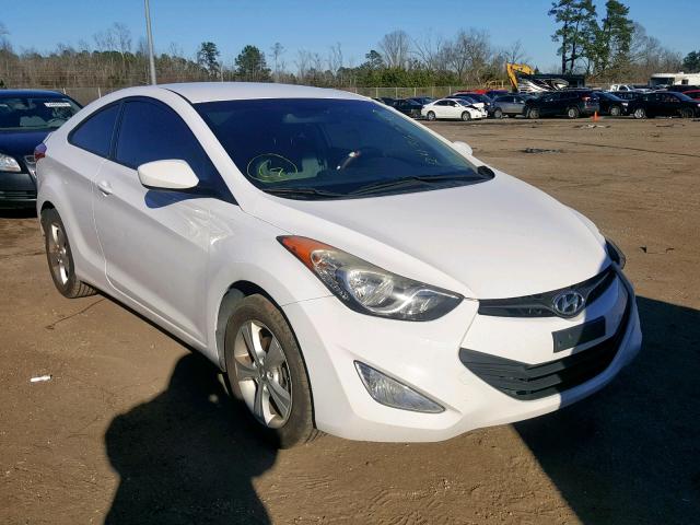 KMHDH6AE5DU000397 - 2013 HYUNDAI ELANTRA CO WHITE photo 1