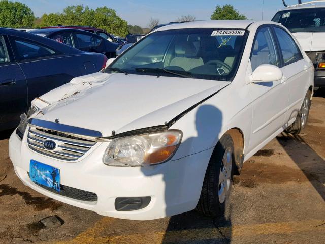 KNAFE121075475620 - 2007 KIA SPECTRA EX WHITE photo 2