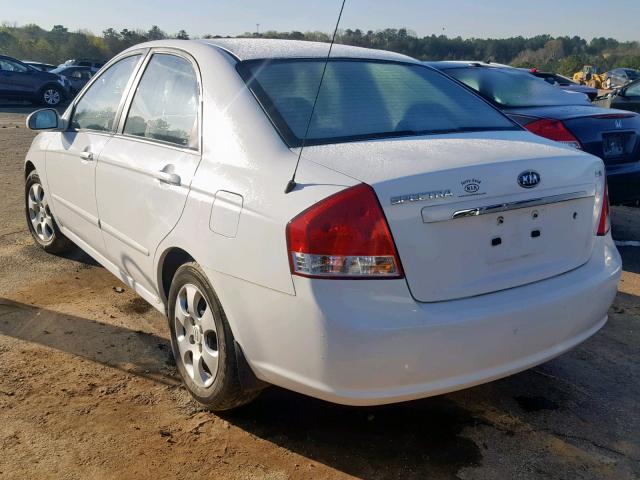 KNAFE121075475620 - 2007 KIA SPECTRA EX WHITE photo 3