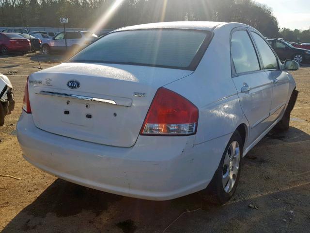 KNAFE121075475620 - 2007 KIA SPECTRA EX WHITE photo 4