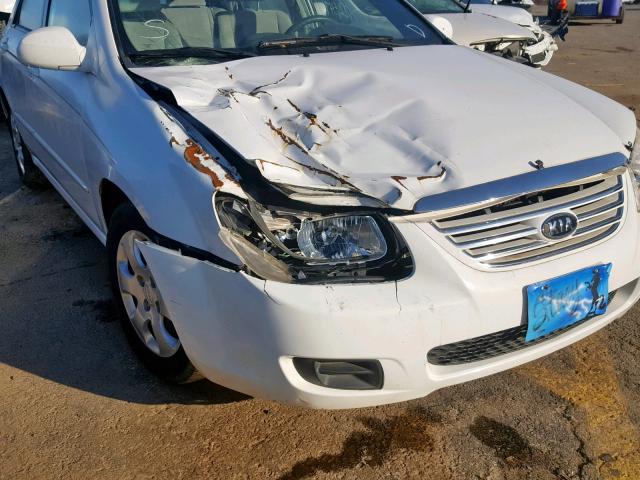 KNAFE121075475620 - 2007 KIA SPECTRA EX WHITE photo 9