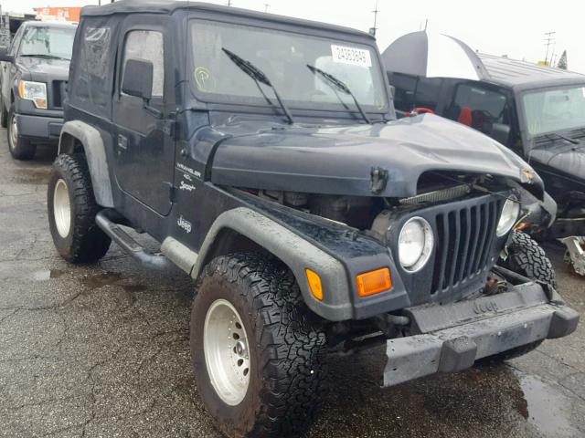 1J4FA49S2YP725924 - 2000 JEEP WRANGLER / BLACK photo 1