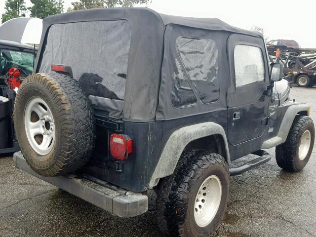 1J4FA49S2YP725924 - 2000 JEEP WRANGLER / BLACK photo 4