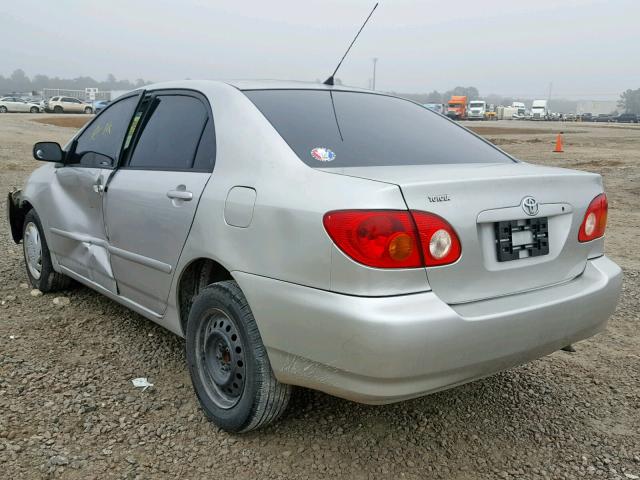 1NXBR32E23Z115619 - 2003 TOYOTA COROLLA CE SILVER photo 3