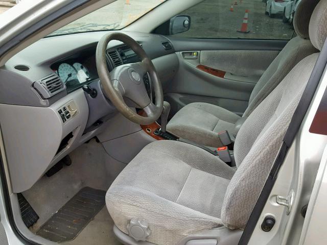 1NXBR32E23Z115619 - 2003 TOYOTA COROLLA CE SILVER photo 9