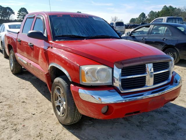 1D7HE58N46S501641 - 2006 DODGE DAKOTA QUA RED photo 1