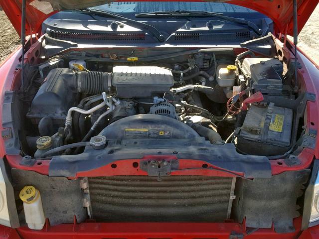 1D7HE58N46S501641 - 2006 DODGE DAKOTA QUA RED photo 7