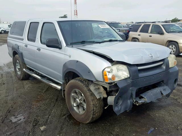 1N6ED27T02C387587 - 2002 NISSAN FRONTIER C SILVER photo 1