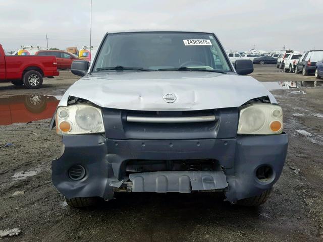 1N6ED27T02C387587 - 2002 NISSAN FRONTIER C SILVER photo 9