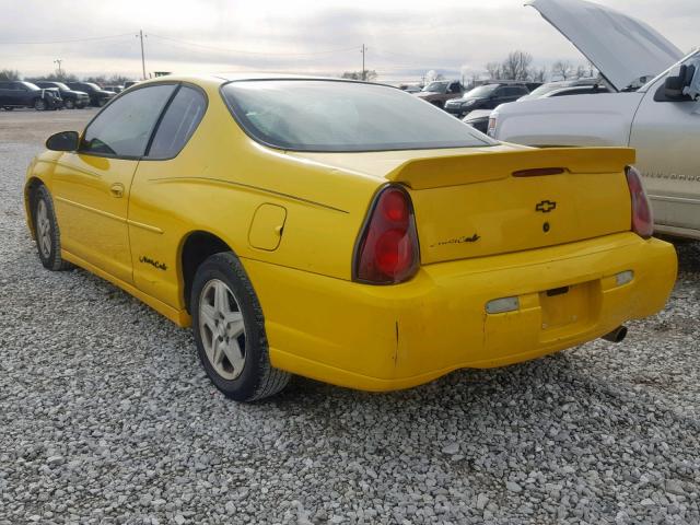 2G1WW15E729300722 - 2002 CHEVROLET MONTE CARL 黄色 照片 3