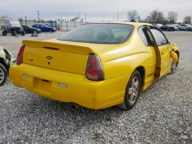2G1WW15E729300722 - 2002 CHEVROLET MONTE CARL 黄色 照片 4