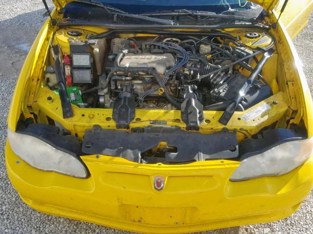 2G1WW15E729300722 - 2002 CHEVROLET MONTE CARL 黄色 照片 7
