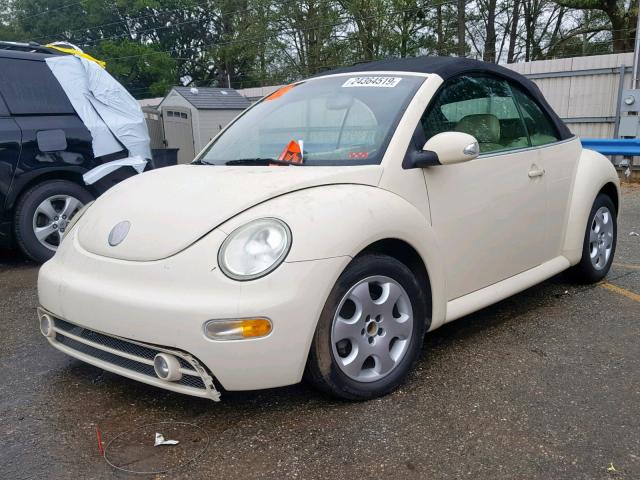 3VWCK21Y83M312153 - 2003 VOLKSWAGEN NEW BEETLE CREAM photo 2