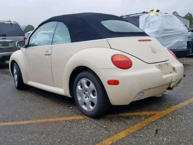 3VWCK21Y83M312153 - 2003 VOLKSWAGEN NEW BEETLE CREAM photo 3