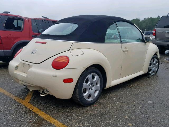 3VWCK21Y83M312153 - 2003 VOLKSWAGEN NEW BEETLE CREAM photo 4