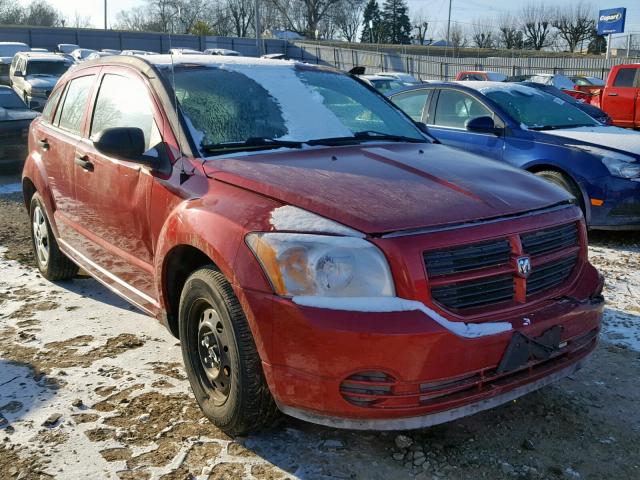 1B3HB28B87D588135 - 2007 DODGE CALIBER RED photo 1