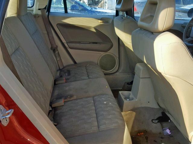 1B3HB28B87D588135 - 2007 DODGE CALIBER RED photo 6