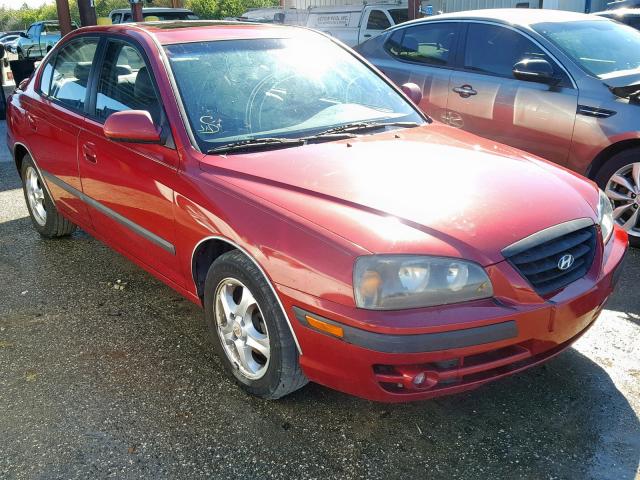 KMHDN46D85U042917 - 2005 HYUNDAI ELANTRA GL RED photo 1