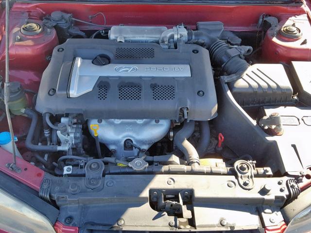 KMHDN46D85U042917 - 2005 HYUNDAI ELANTRA GL RED photo 7